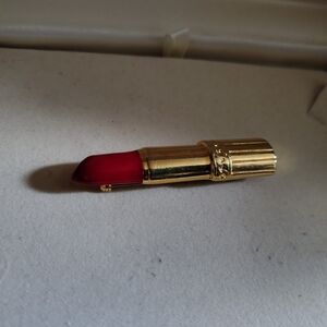💄💋Vintage Gold Tone Red Lipstick Brooch Pin Retro Novelty”